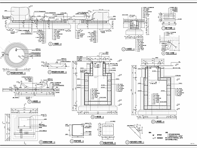 水景水泵泵坑节点详图 施工图