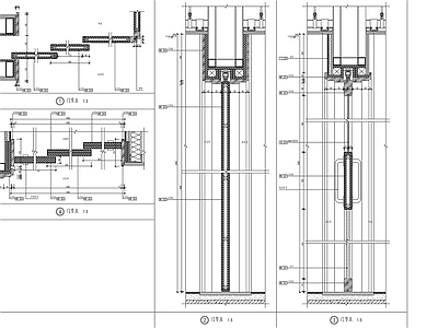 折叠门节点 施工图