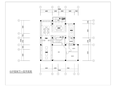 三层别墅平面布置图  四室两厅 二层别墅