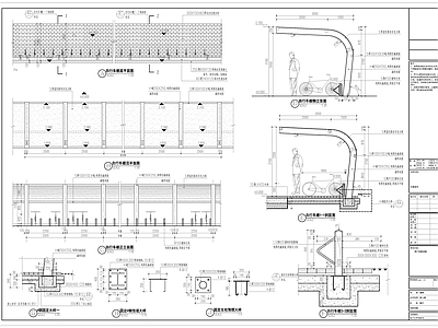 非机动车棚详图 施工图 建筑通用节点