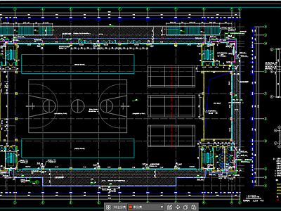 大学体育馆建筑 施工图