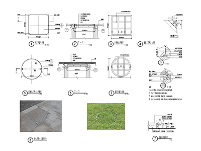 地面井盖详图 施工图