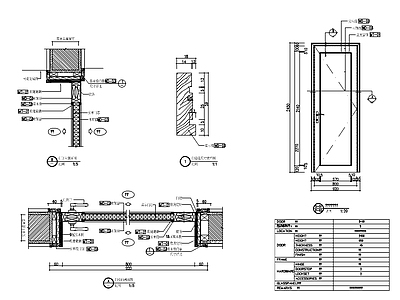 门大样 施工图 通用节点
