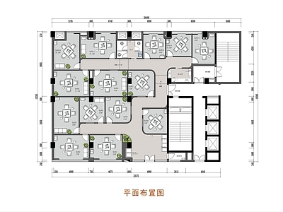 300㎡共享棋牌室平面图