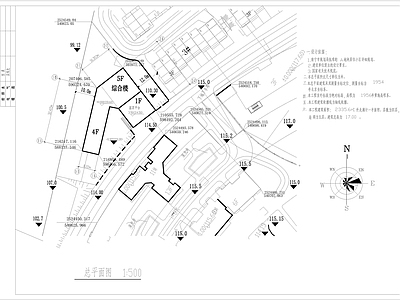 综合宿舍楼建筑 施工图