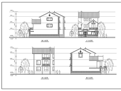 农村住宅建筑 施工图 自建房