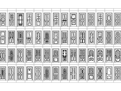多种门样式 图库
