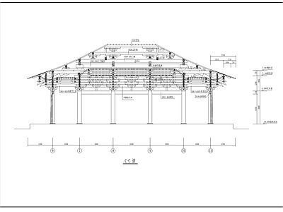 山门古建筑 施工图