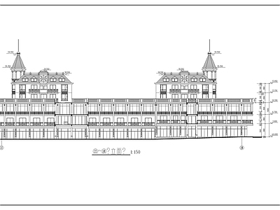 商业广场建筑图 施工图