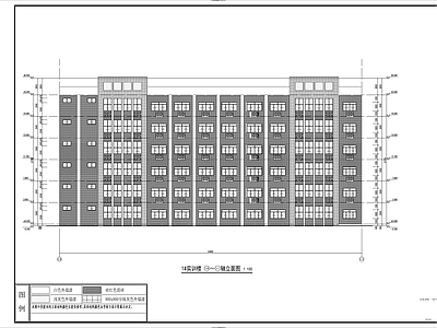 职校实训楼建筑 施工图