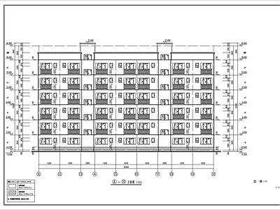 职工宿舍楼建筑 施工图