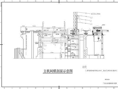 水利发电厂钢结构 施工图