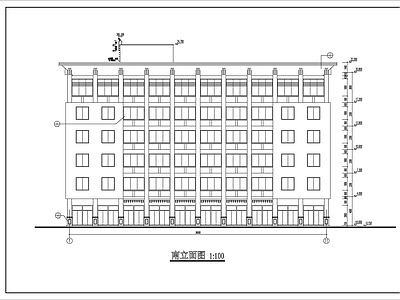 派出所办公楼建筑 施工图