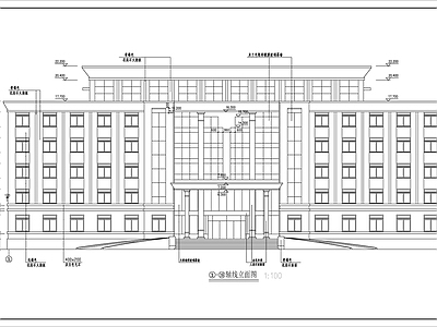 6层检察院办公楼建施 施工图