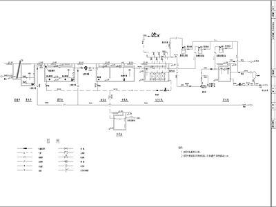 污水处理站水处理工艺 施工图