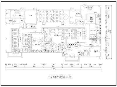 780㎡汤泉桑拿洗浴中心 施工图