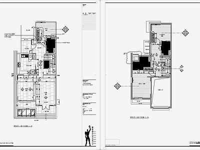 上海西郊林茵湖畔别墅样板房 施工图