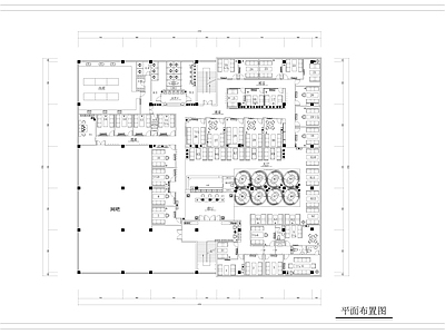 1560㎡西餐厅室内 施工图