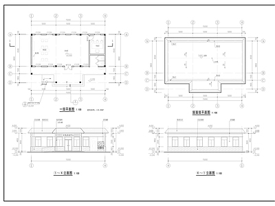 乡村休闲驿站建筑 施工图