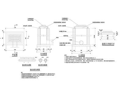 透水盲管大样图 施工图