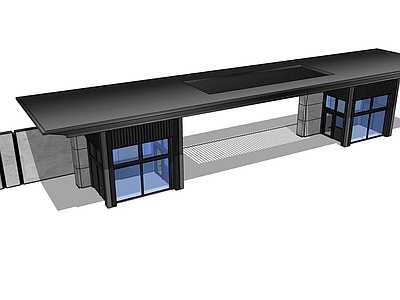 小区景观入口大门建筑设计 施工图