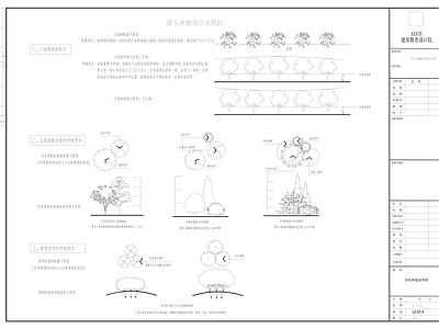 绿化种植设计说明 园林景观 施工图