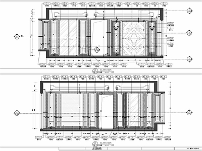 新古典风格客厅餐厅室内 施工图