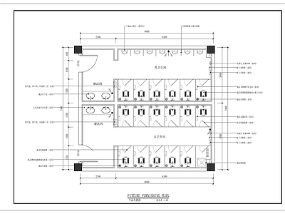 公共卫生间 施工图
