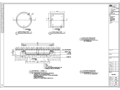 装饰井盖详图 施工图