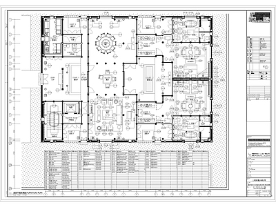 中式酒店民宿会所平立剖节点全套完效果图 施工图