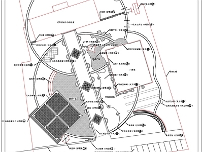 老年公园平面图 施工图