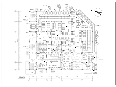 1980㎡火锅店 施工图