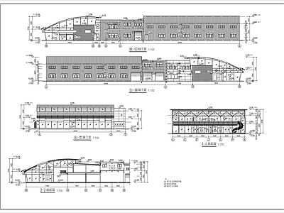 某地4S店建筑 施工图 展销厅