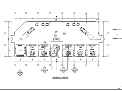 重卡4S店展销厅建筑 施工图