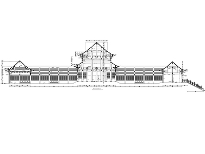 罗汉堂建筑 施工图