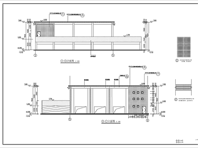 垃圾处理站建筑 施工图