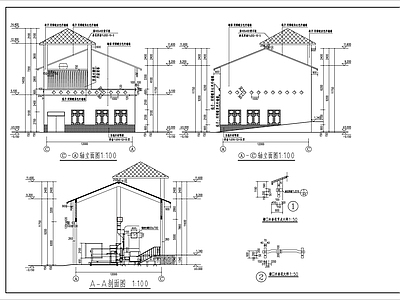 城区垃圾转运站建筑 施工图