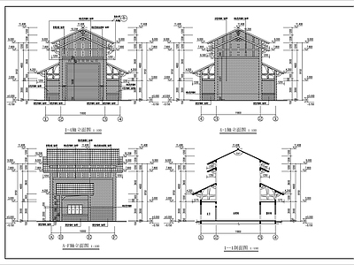 城镇垃圾中转站建筑 施工图