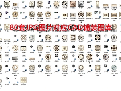 80套JPG图片对应铺装图库 施工图