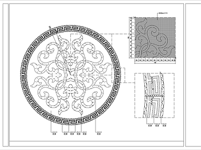 地面拼花大样详图 施工图