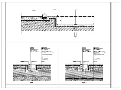 水篦子 地沟大样节点图 施工图