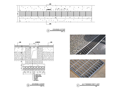 截水沟节点 施工图