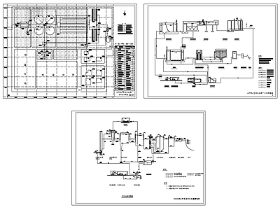 15万吨每天污水处理厂平面图高程图流程图 施工图