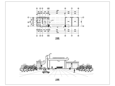 学校大门 施工图