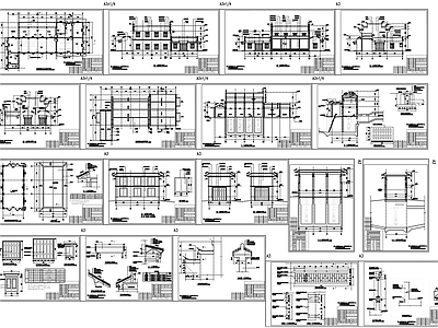 一套排涝泵站 灌溉泵站涵 建筑设计 施工图