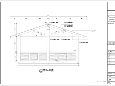 作坊廊详图 施工图