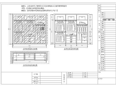 闵行别墅卧室衣柜CAD 施工图