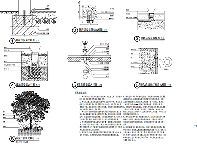 灯具安装大样图 施工图