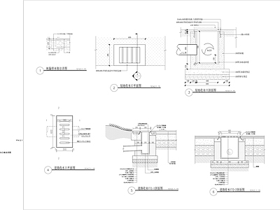 市政道路雨水井收水口节点 施工图