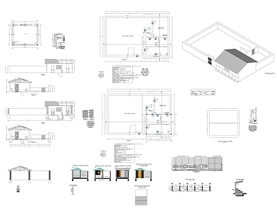 家禽舍建筑 施工图